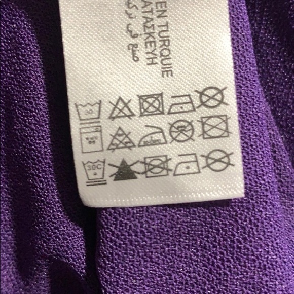 NWT. Zara Purple Metallic Thread Dress. Size M. - Picture 11 of 11